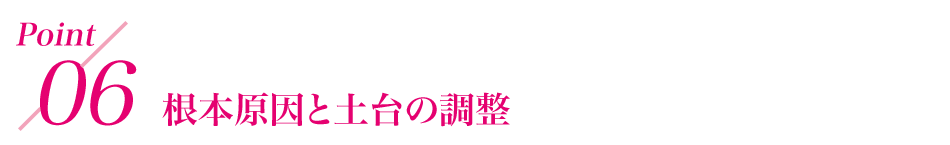 point6 根本原因と土台の調整